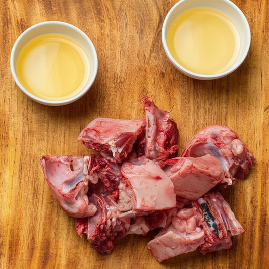 Goat Head Meat ( Cutting of small pieces )