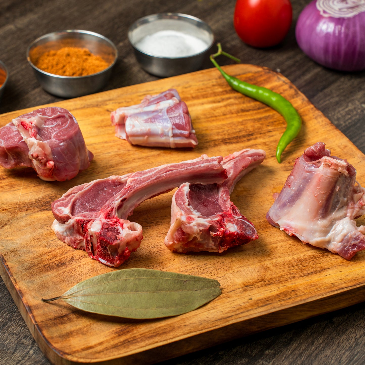 Premium Goat Cuts (Ribs & Bone Pieces)